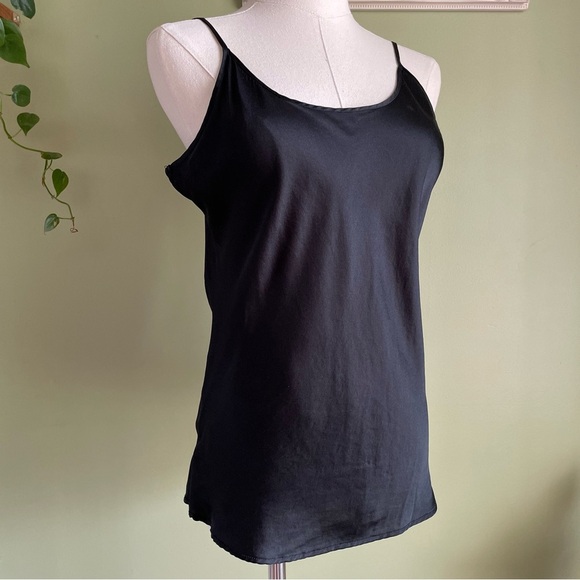 Black Silk Slip Camisole Fisher Finery - Picture 1 of 6